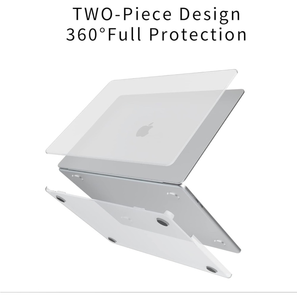 MacBook Air 13.6 inch Case, Screen Protector, & Keyboard Cover Bundle